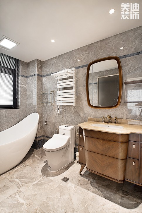 江山壹號180平米新中式風格裝修案例實拍圖--衛生間