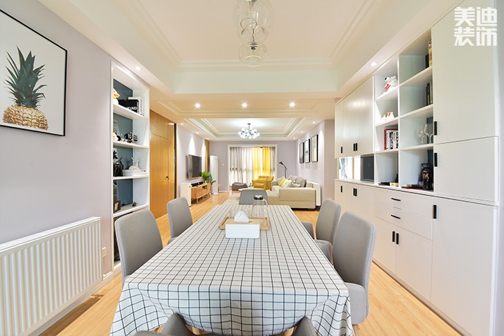 科大佳園120平日式MUJI風(fēng)裝修案例圖--餐廳