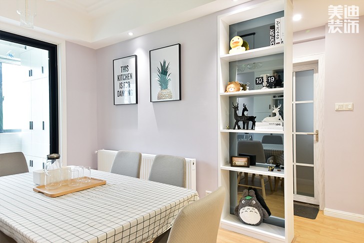 科大佳園120平日式MUJI風(fēng)裝修案例圖-展示柜