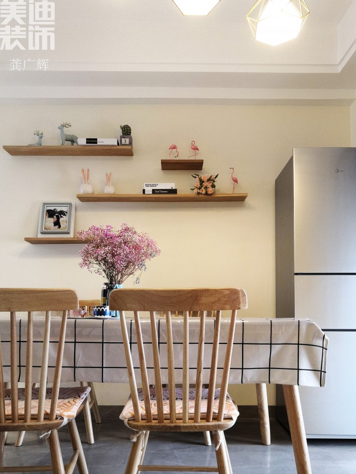 嘉宇銀杉120平米北歐風格裝修案例實拍圖--餐廳
