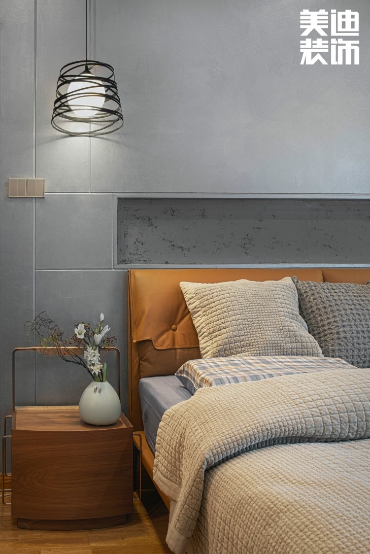 北辰定江洋260㎡現代混搭風格裝修案例實拍圖-臥室