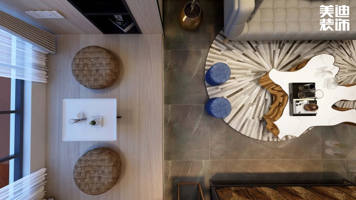 濱江中心城117平方米現代輕奢風格案例效果圖--其他