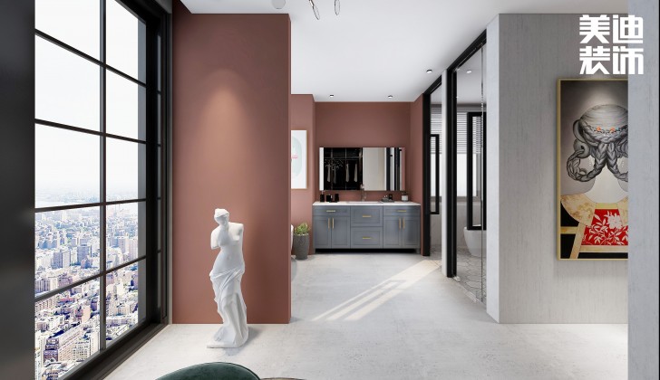 嘉和城128平方米北歐風格案例效果圖--客廳