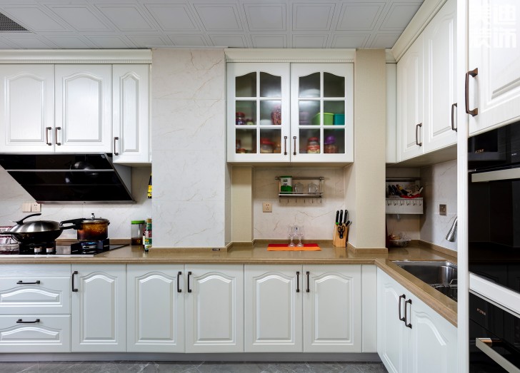 雙灣國際215平米法式輕奢風裝修案例實拍圖-廚房