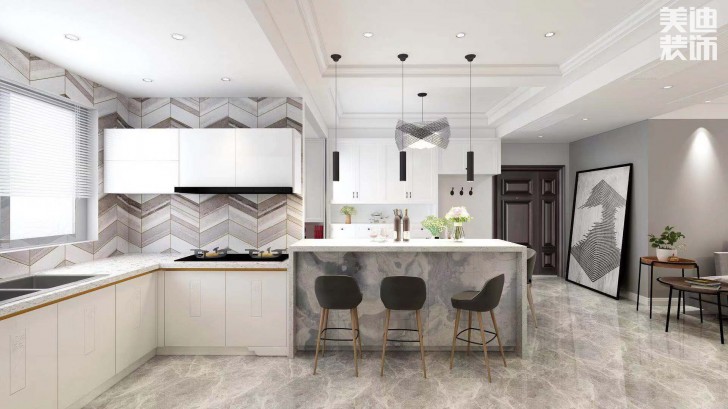 長盛嵐庭105㎡現代風格案例效果圖