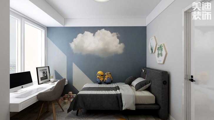 陽光城·尚東灣89㎡工業風格案例效果圖