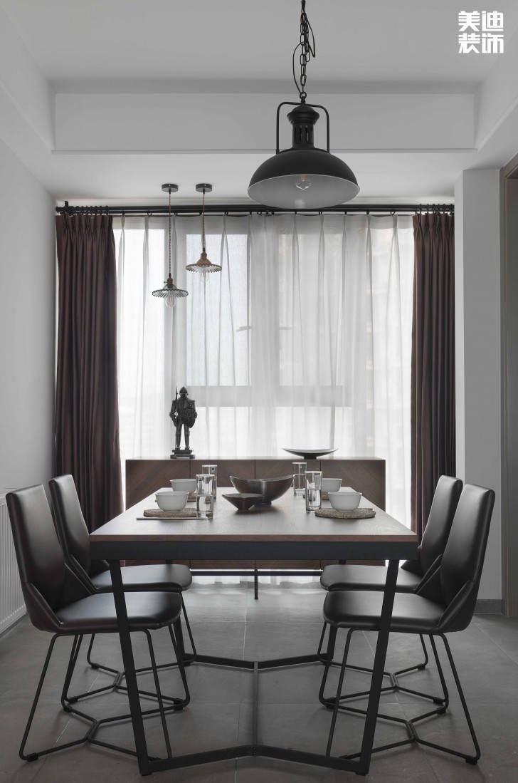 中建信和城112平方米工業風格案例效果圖--餐廳