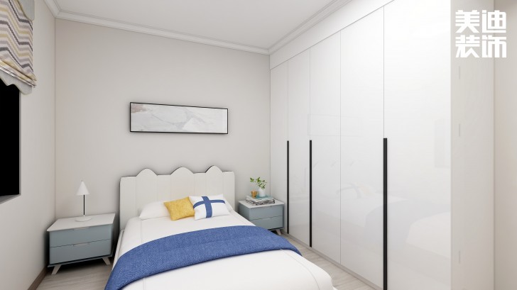 湘農橋社區120㎡輕奢風格案例效果圖—臥室