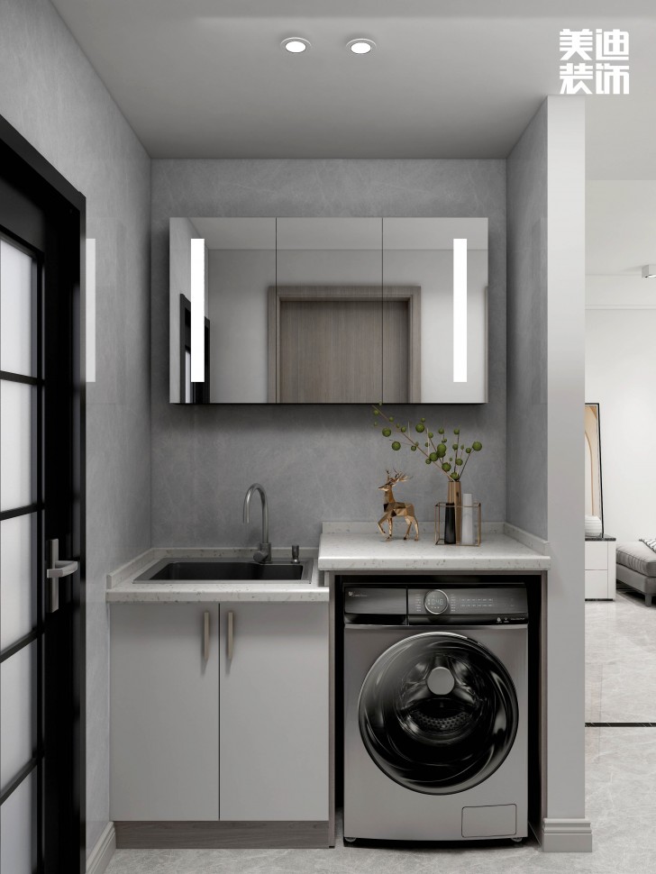 中航城100㎡現代輕奢風格案例效果圖—衛生間